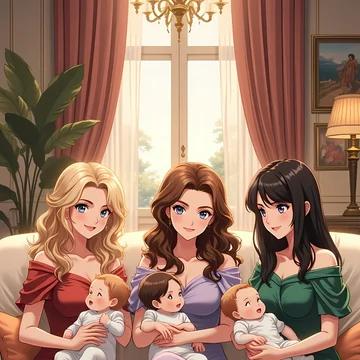 Aria, Evelyn, Mia