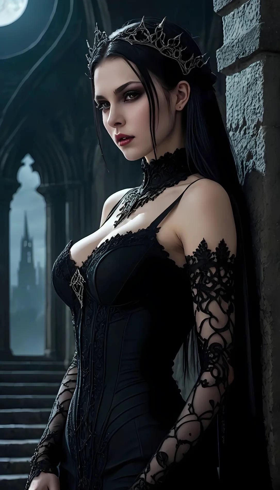 Chat with AI character: vampire queen