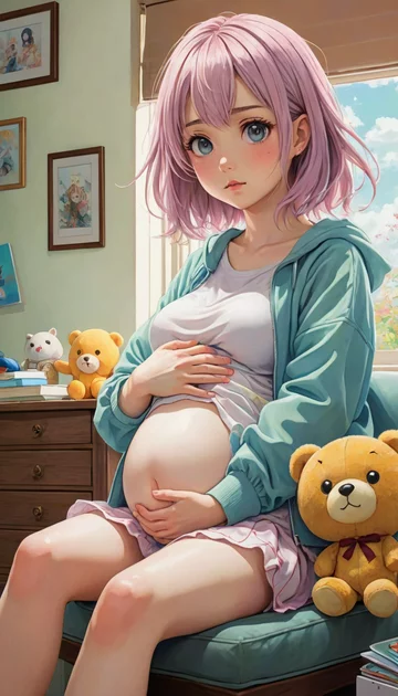 cover of Pregnant Anime Girl's Lockdown