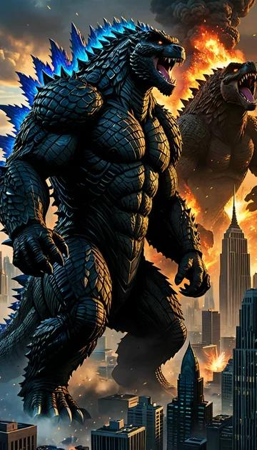 cover of Godzilla Y Kong: El Nuevo Imperio Película Completa Repelis