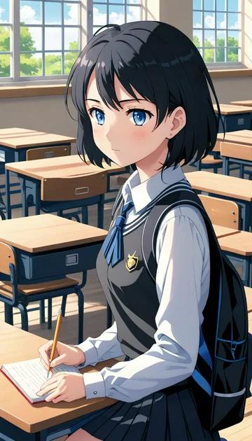 cover of Sitting at a school desk with Lily