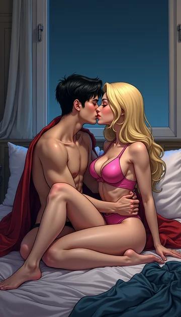 cover of Superboy and Wonder girl secret lovers