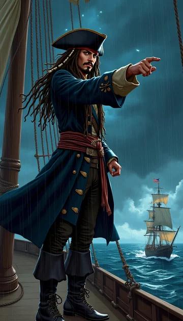 cover of Johnny Depp Pirates Of The Caribbean