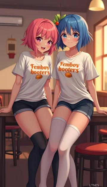 cover of Femboy hooters-astolfo and felix