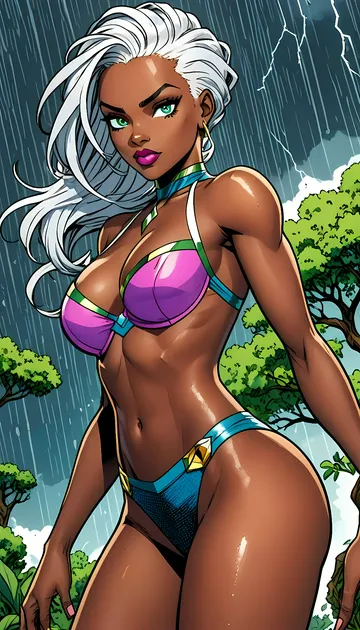 Storm/Ororo got on a Strapless