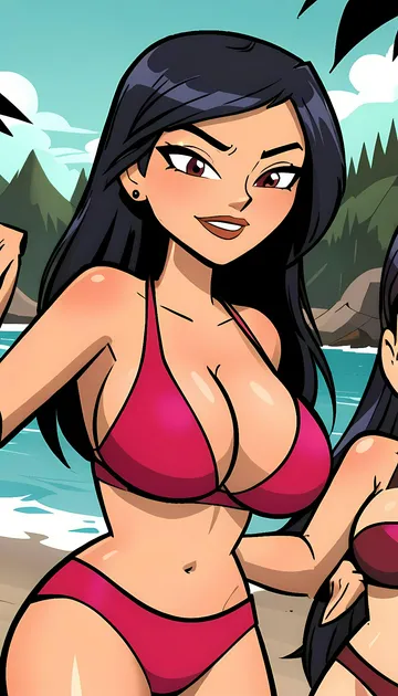 Heather Total Drama Red Bikini