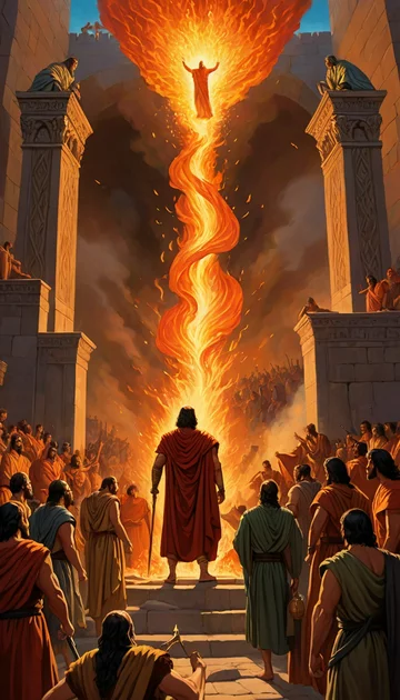 Shadrach, Meshach, Abednego, and King Nebuchadnezzar.