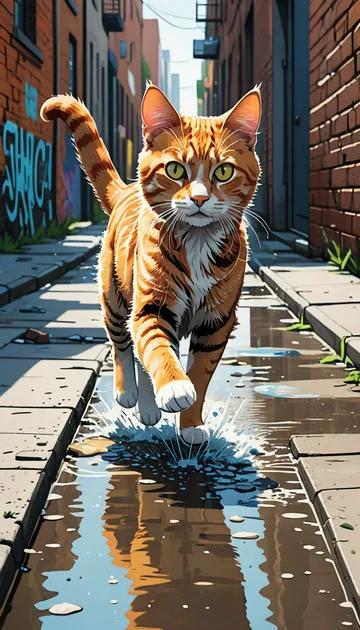 cover of Art Print 12X16 Of Graffiti A Cat Would Make