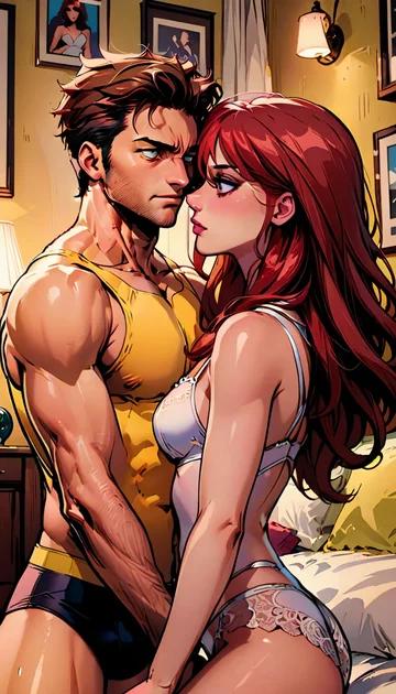 cover of Logan and Jean Greg lovers X-Men