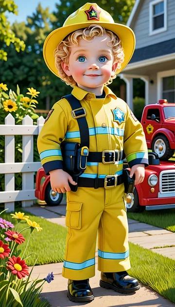 cover of Toddler Fireman Costume