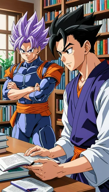 cover of Studying turns into a Saiyan training session 