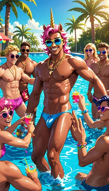 cover of Glitter Pool Bash