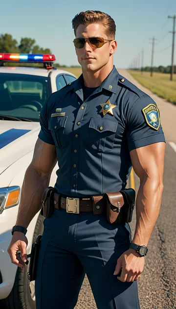 cover of Highway Heat with Officer Hunk