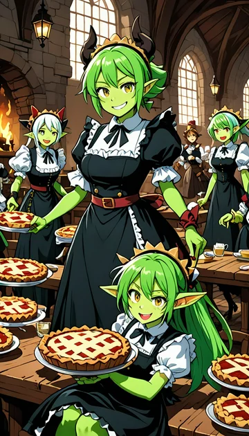 cover of Goblin Maids' Food Fight Folly