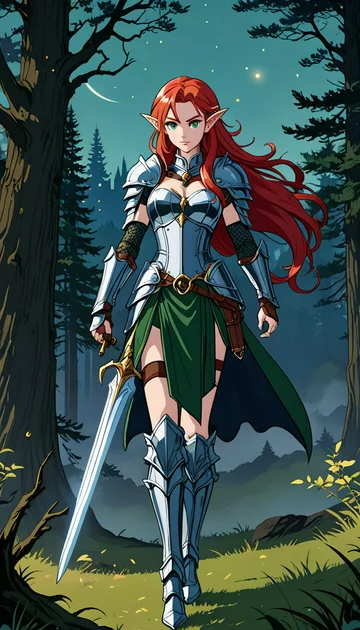 cover of Midnight Duel of the Elven Warrior