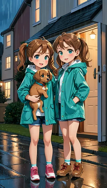 cover of Sheltering  Twins and Pup