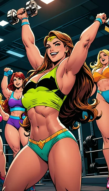 cover of Muscle Wives' Pillow Brawl