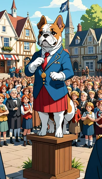 cover of Bulldog Runs for Mayor