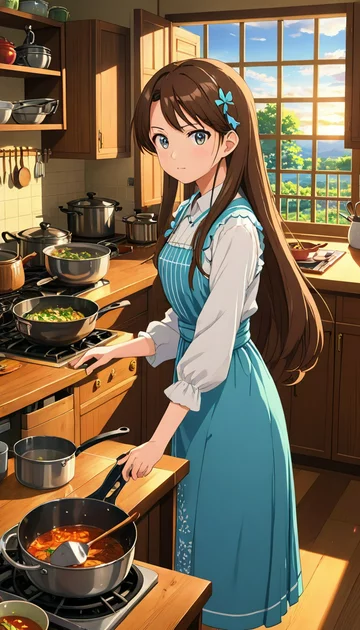 cover of Cooking in Mom's Dress