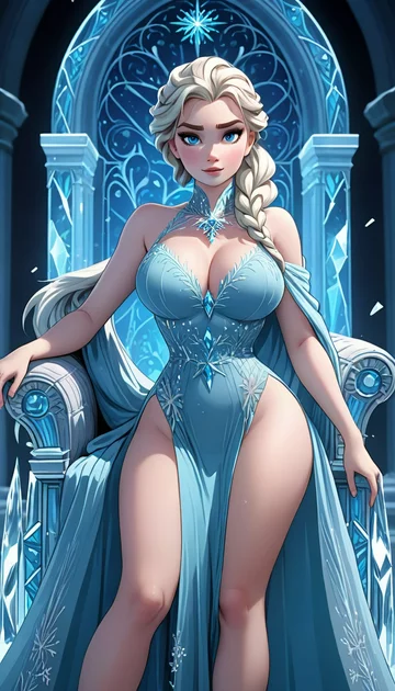 cover of Pleasuring Ice Queen Elsa