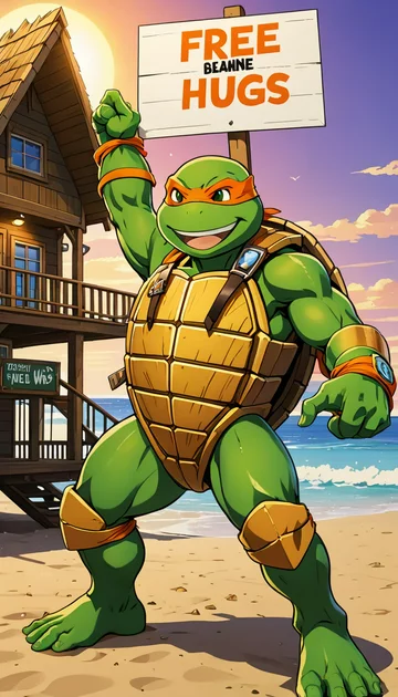 cover of Ninja Turtle Beach Bash