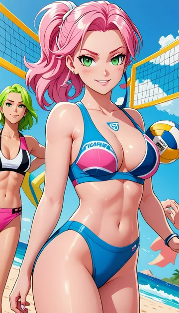 cover of Bikini Volleyball Showdown