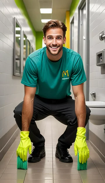 cover of Cleaning McD's Toilets