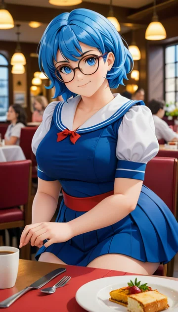 cover of Feasting for Love with Sailor Mercury BBW