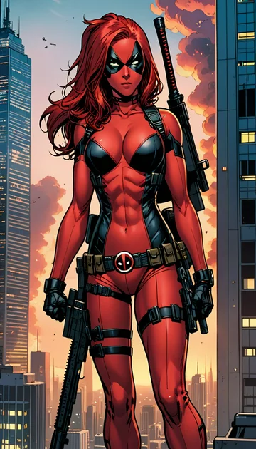 cover of Sniping Baddies with Lady Deadpool