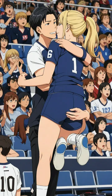 cover of Spiking Hearts Volleyball Crush