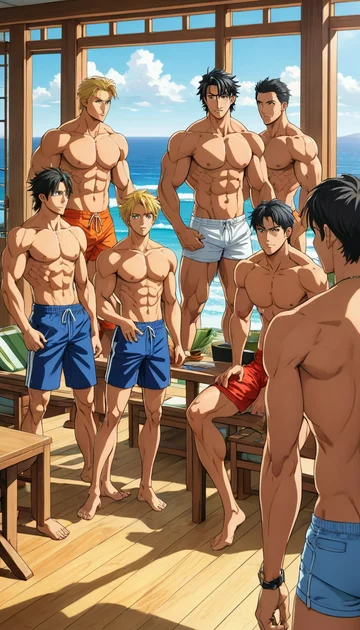 cover of Flirting with the Beach Hunks