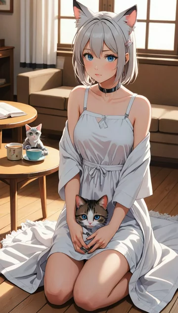 cover of Comforting the Frightened Cat Girl