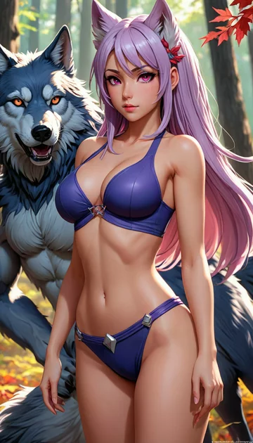 cover of Taming the Dire Wolf Girl