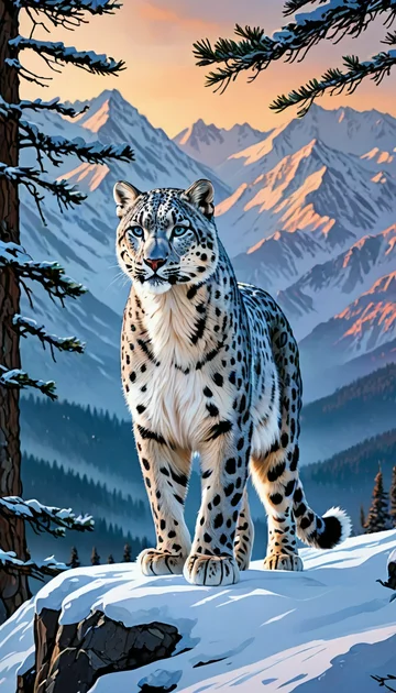 cover of Stare Down with Snow Leopard