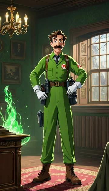 cover of Ghostbusting with Luigi