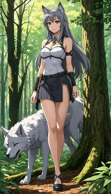 cover of Futa Wolf Girl's Forest Reveal