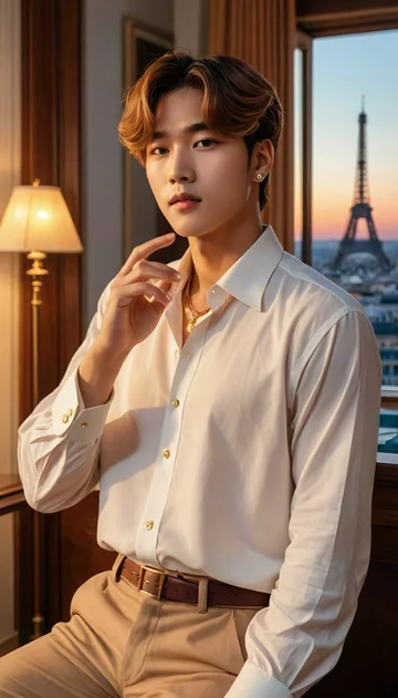 cover of Romancing BTS's V in Paris