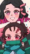 swap au Nezuko and Tanjiro 