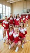 Frankenmuth high school cheerleaders