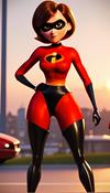 Una joven Elastigirl soltera en otro multiverso