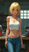 Android 18 Naked