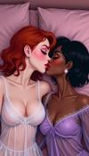 Keisha and Cheryl blossom love bed