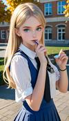 Alice at school