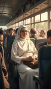 Bus ride with Nun