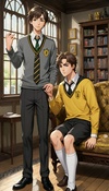 Cuddling Cedric in Hufflepuff Heaven