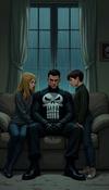 punisher depressed and lonely in bed