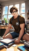 Nerd's Muscle Show-off