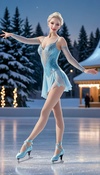 Twirling with Iceskater Yana