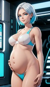 Pregnant Android's Photoshoot