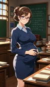 Pregnant Teacher's Forbidden Tutorial